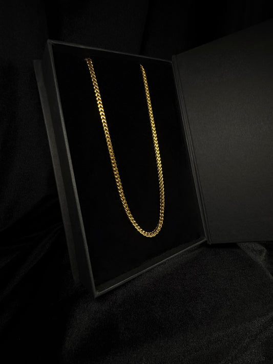 3mm Gold Classic Italian Curb Franco Chain