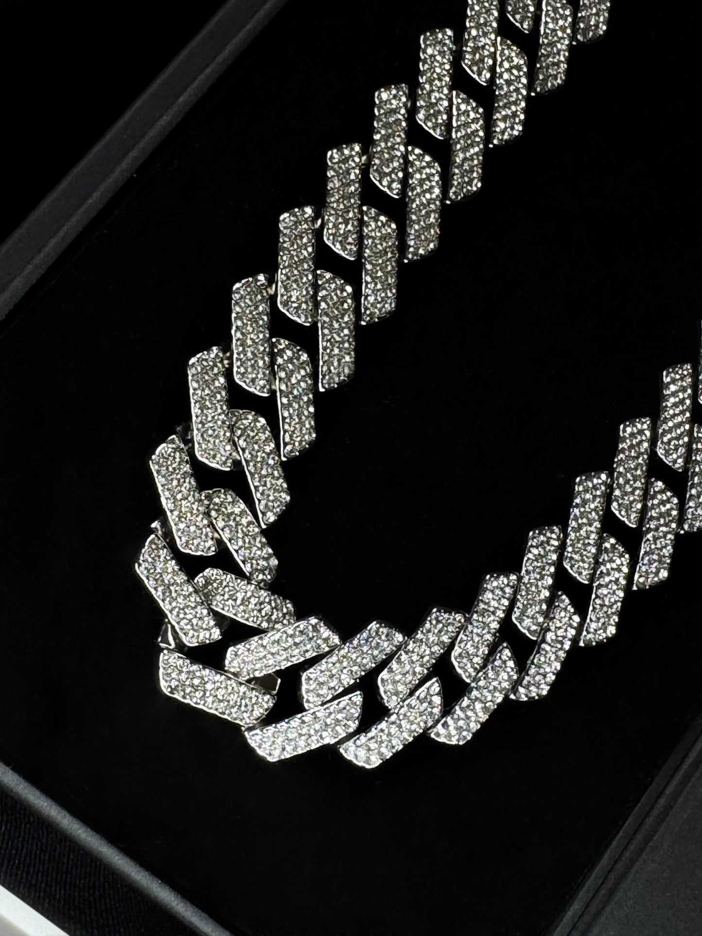 18mm Iced Out Cuban Link Chain Necklace